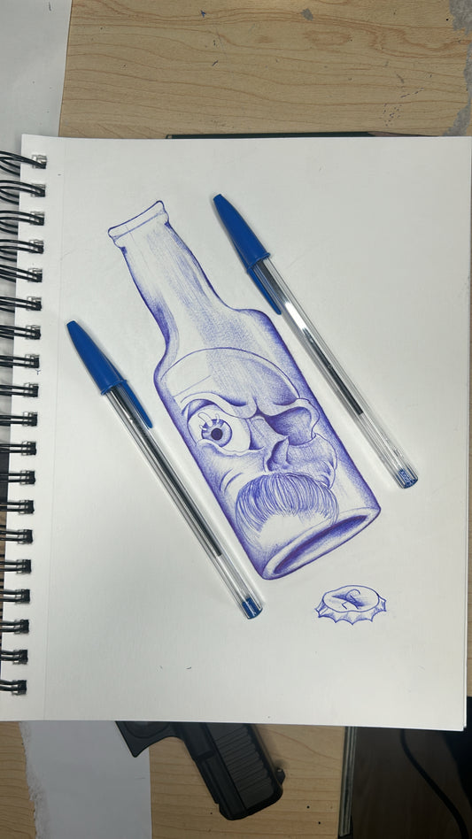 Skull in a Bottle